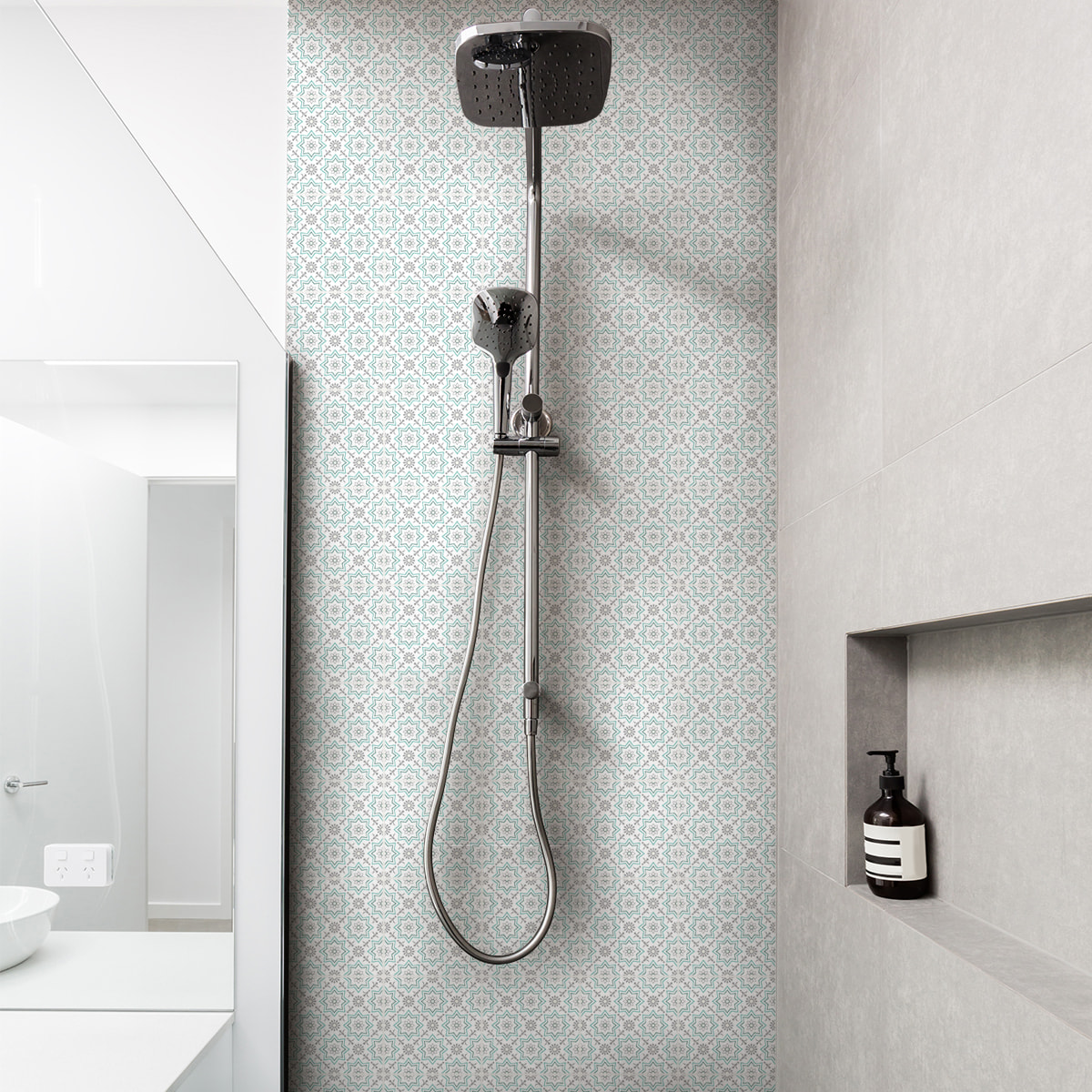 Stickers muraux - Sticker Mural Carrelage adhésif Cuisine Salle de Bain - 60 STICKERS CARRELAGES AZULEJOS THIANA