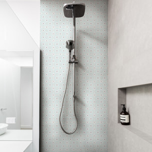 Stickers muraux - Sticker Mural Carrelage adhésif Cuisine Salle de Bain - 60 STICKERS CARRELAGES AZULEJOS THIANA