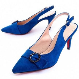 Zapatos de Tacón - Azul - Altura: 6 cm