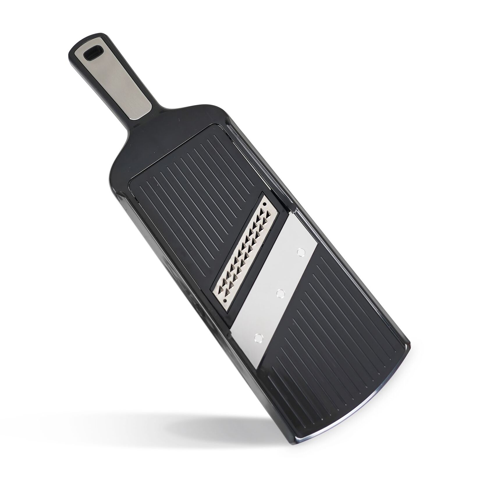 Mandoline avec poignée en plastique noir