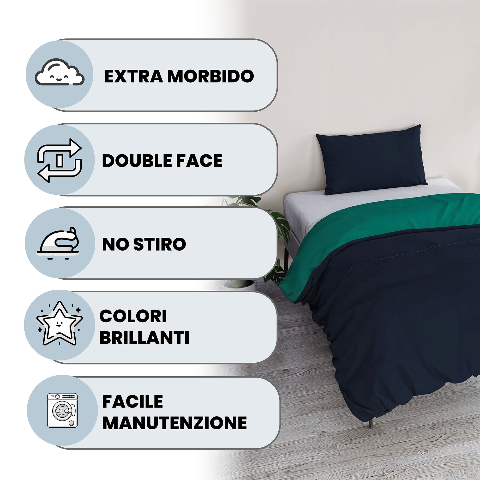 PARURE COPRIPIUMINO VERA SINGOLO