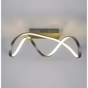 FORLIGHT Plafón LED 17.6W Blanco Neutro - 4000K Gris Merengo para Interior Techo para Dormitorio, Salón