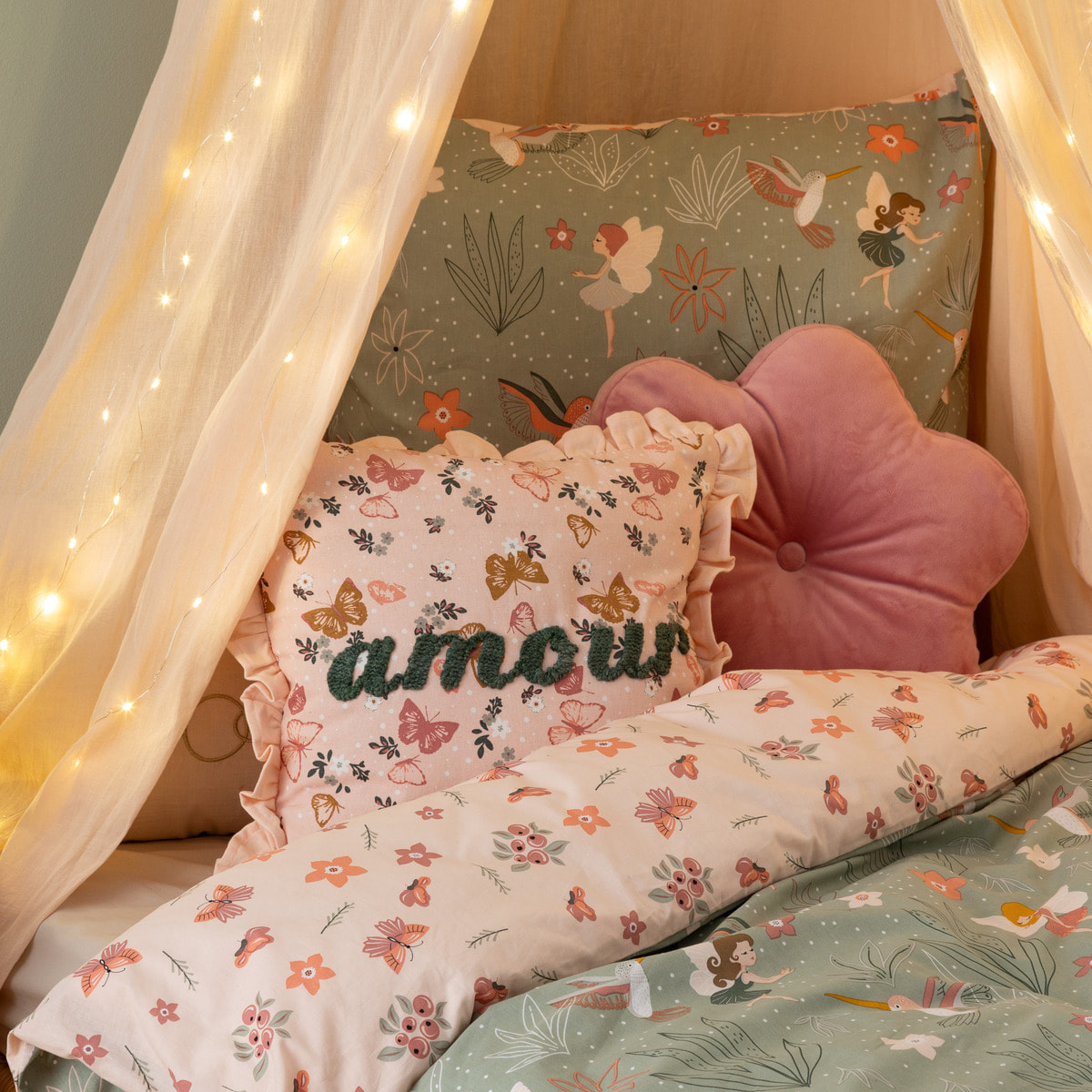 Coussin brodé "Alina" 40x40cm