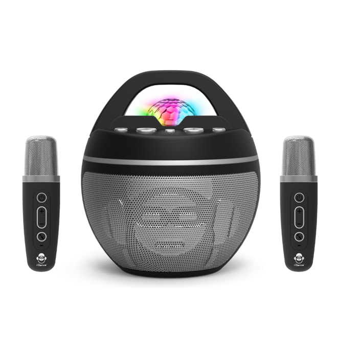 SPEAKER KARAOKE PARTY BALL 2 WIRELESS MICROS 40 WATT IDANCE