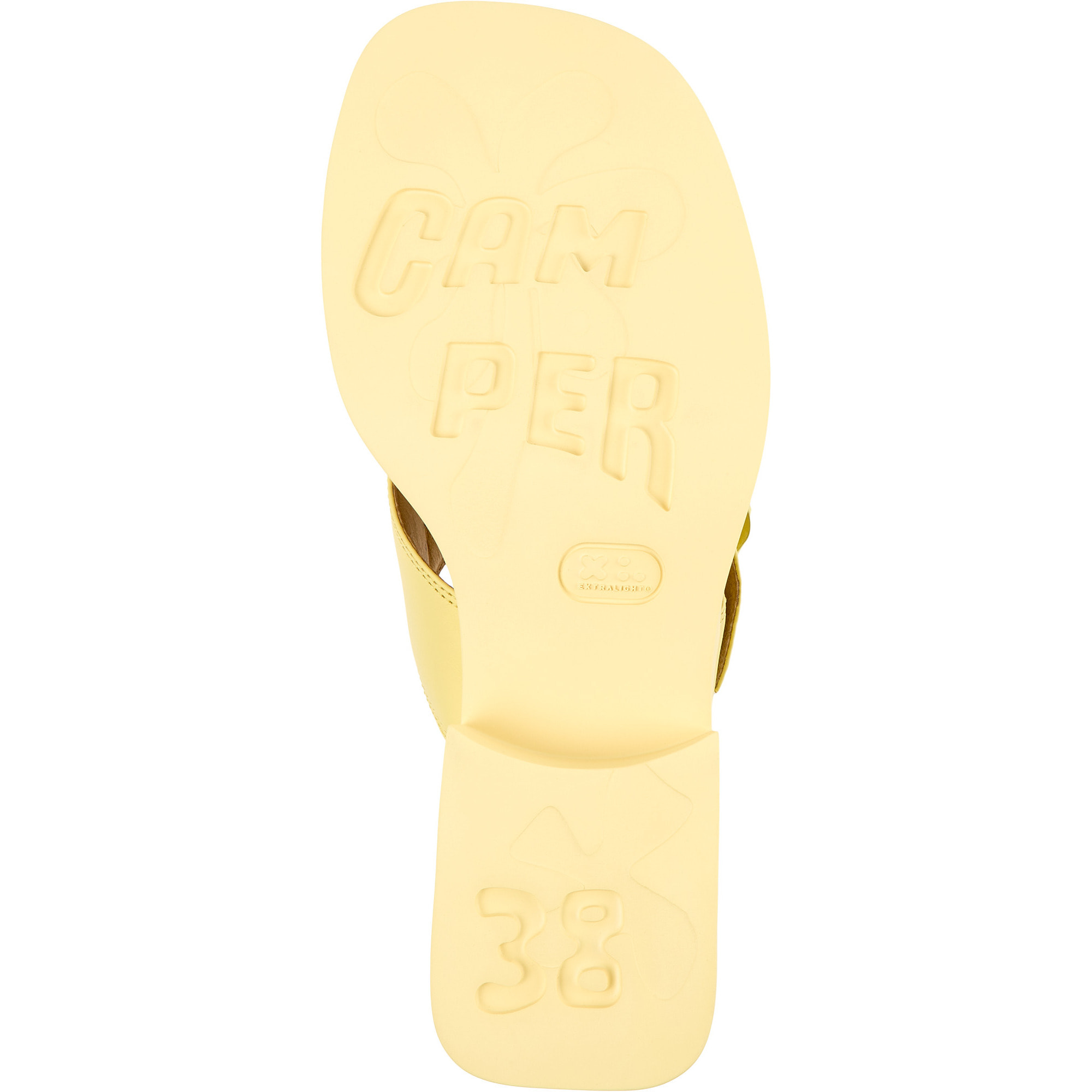 Sandalias - CAMPER Dana - Amarillo - Cuero liso