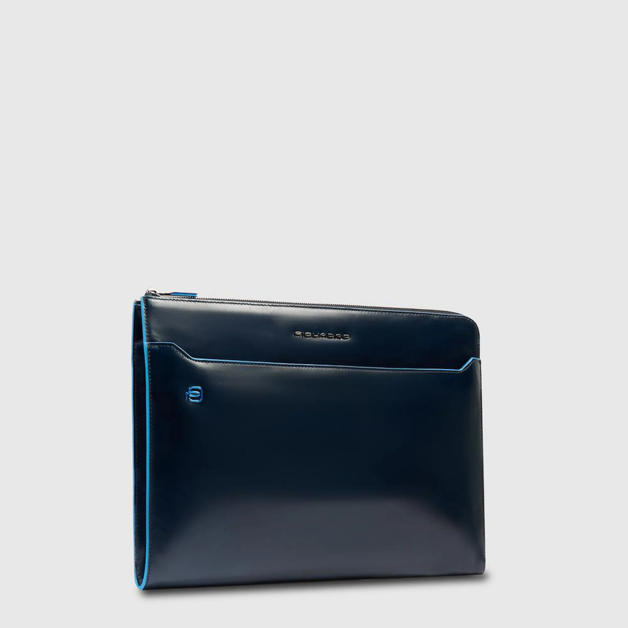 Piquadro Custodia in pelle porta pc con manici a scomparsa, tasca per AirPods®, schermata con protezione RFID