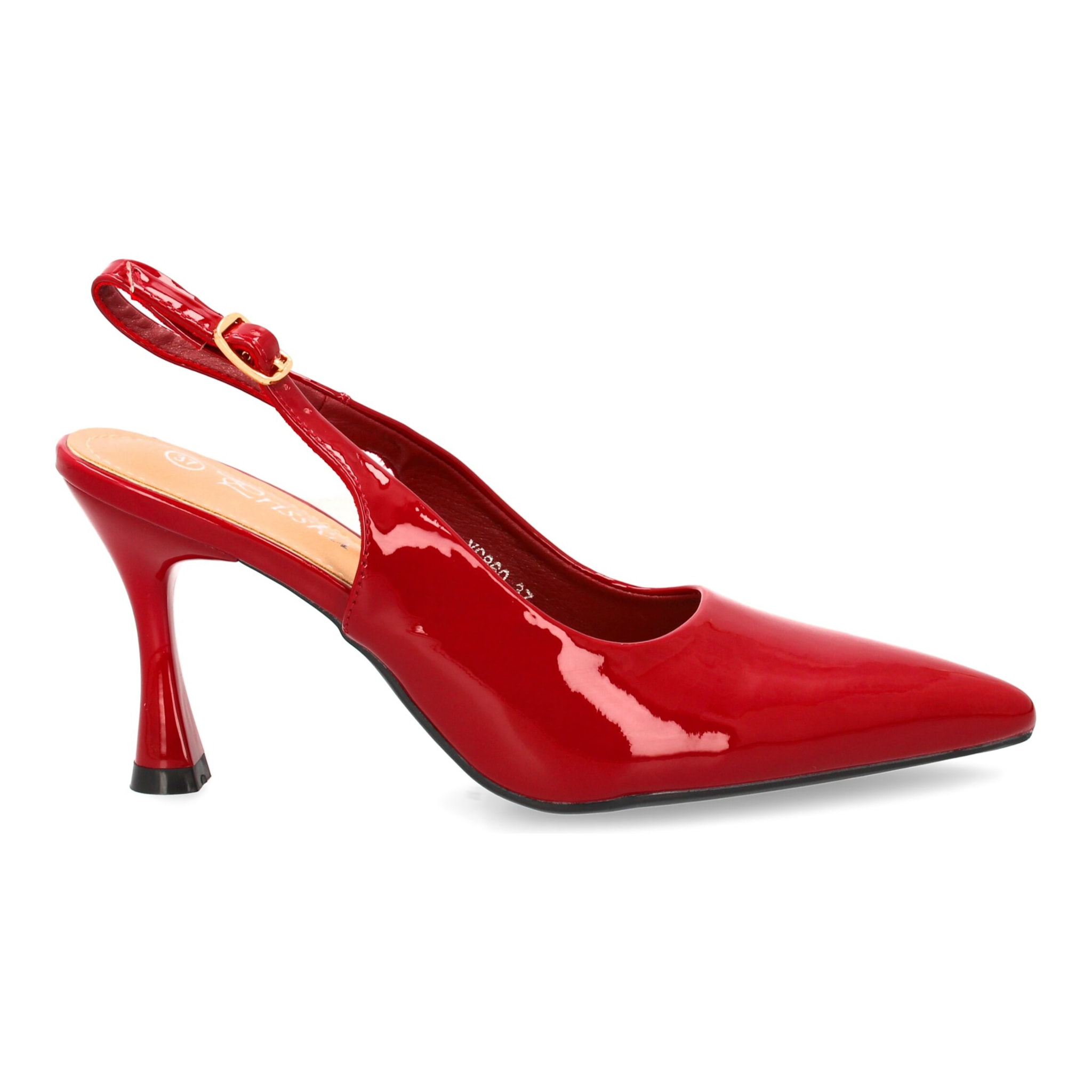 Zapato de tacón destalonado punta fina