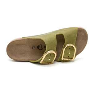SANDALO CON ZEPPA BILLOWY VERDE