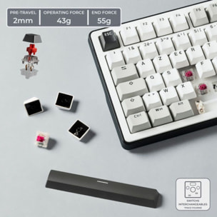 Clavier gamer sans fil THE G-LAB KEYZ ELITE 400 WG