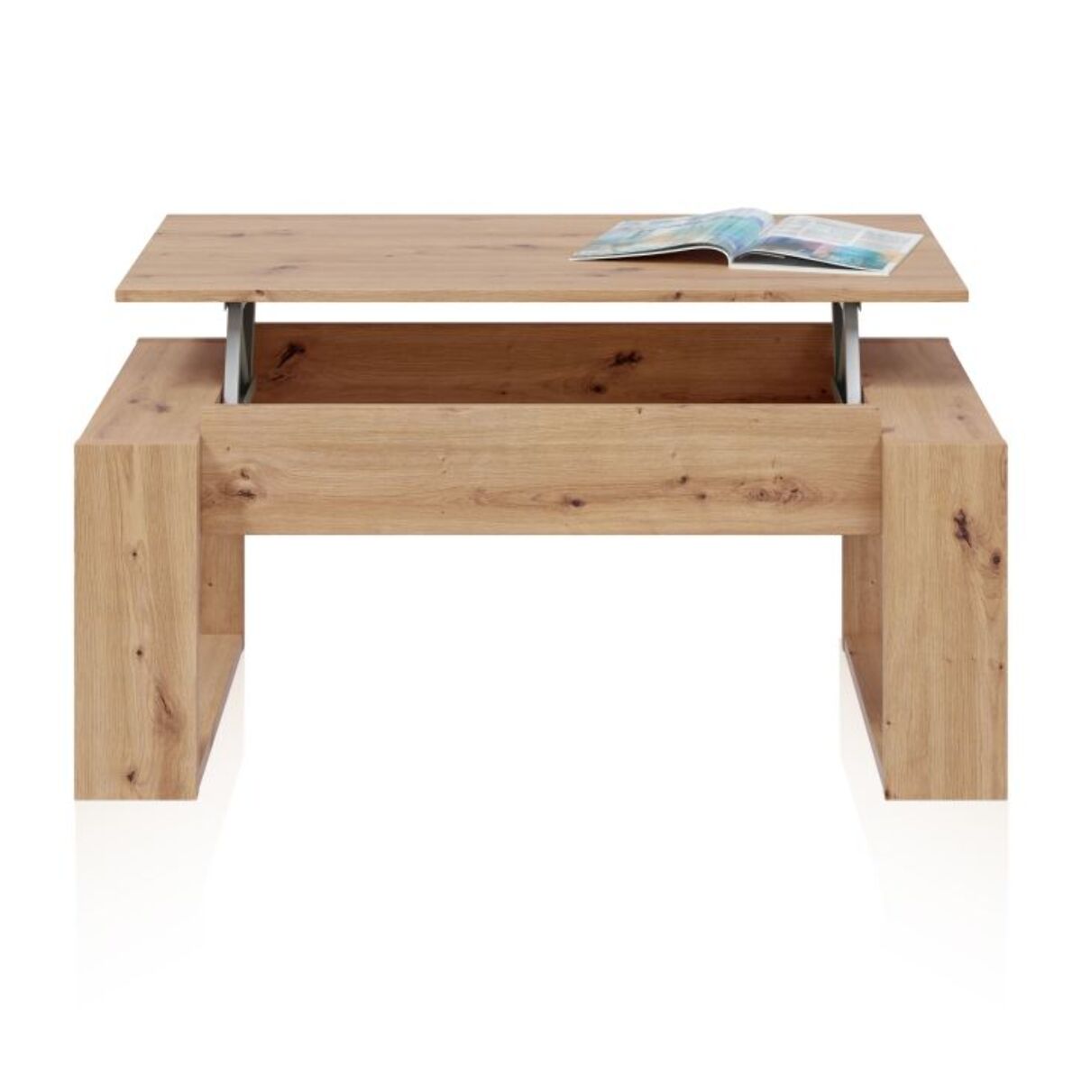 Mesa de centro elevable Neo Roble Nodi