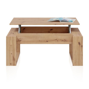 Mesa de centro elevable Neo Roble Nodi