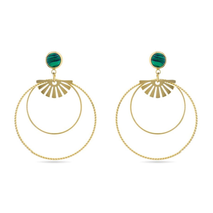 Pendientes Lux by Lux acabados oro 18k