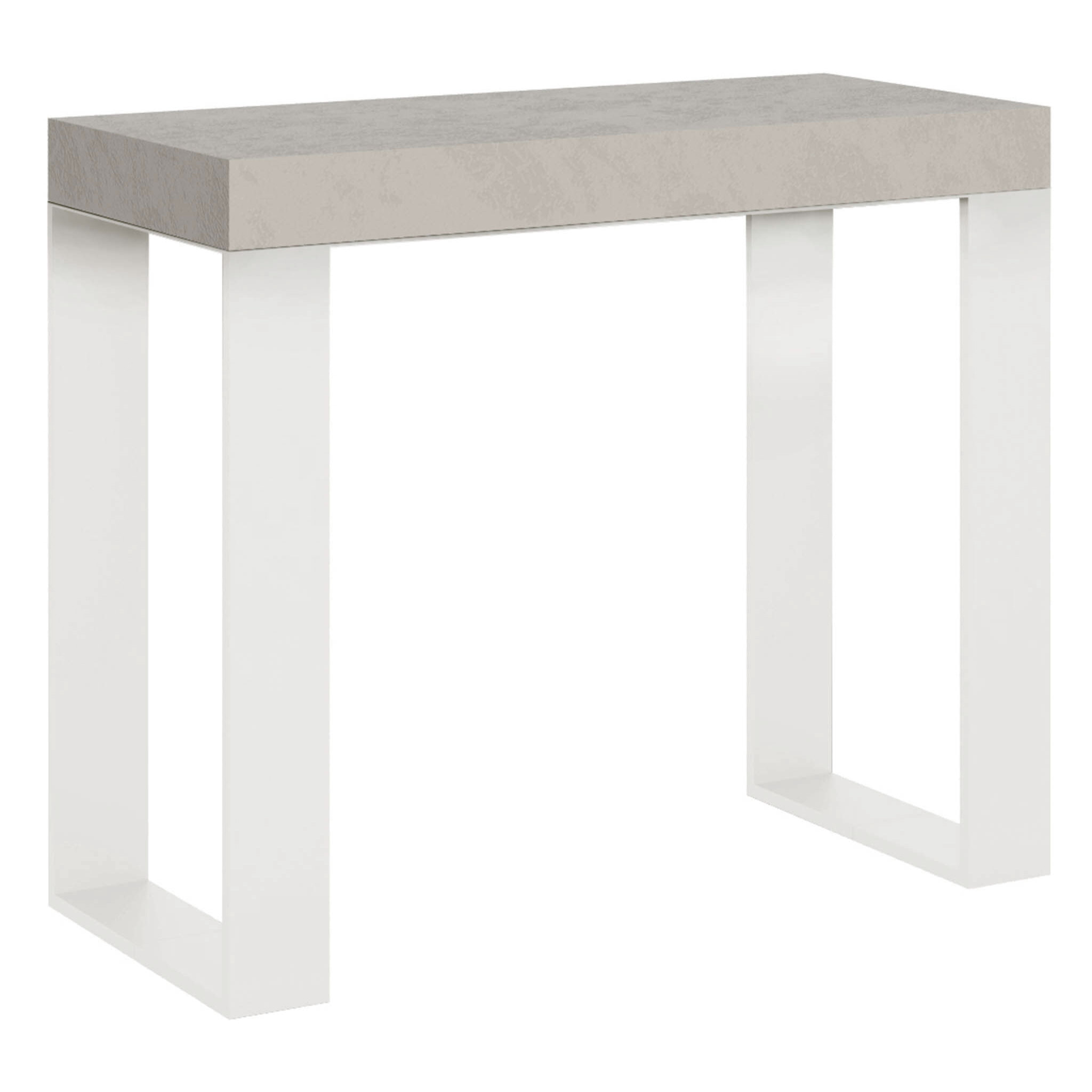 Console Extensible 90x40/300 cm Tecno Cachemire cadre Blanc