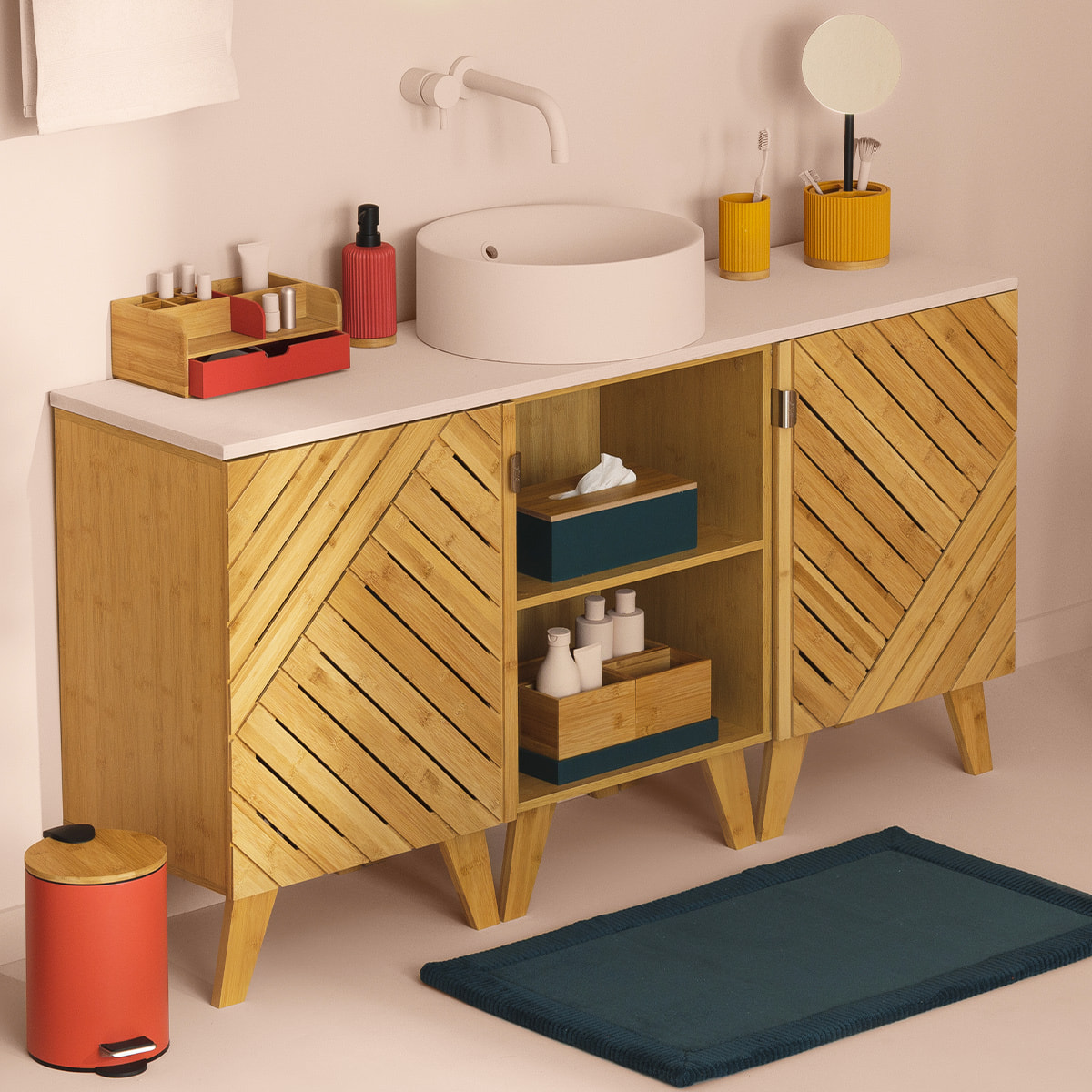 Boîte à mouchoirs "Modern Color" blanc