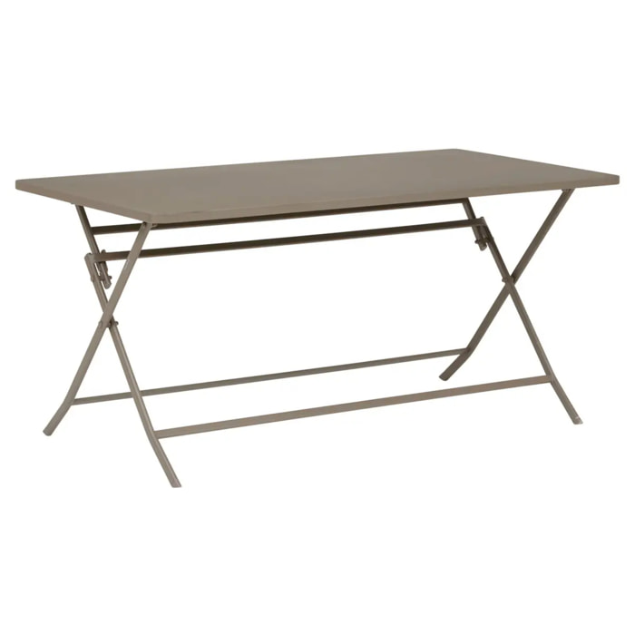 Table de jardin Greensboro 6 places pliable café 150x80cm