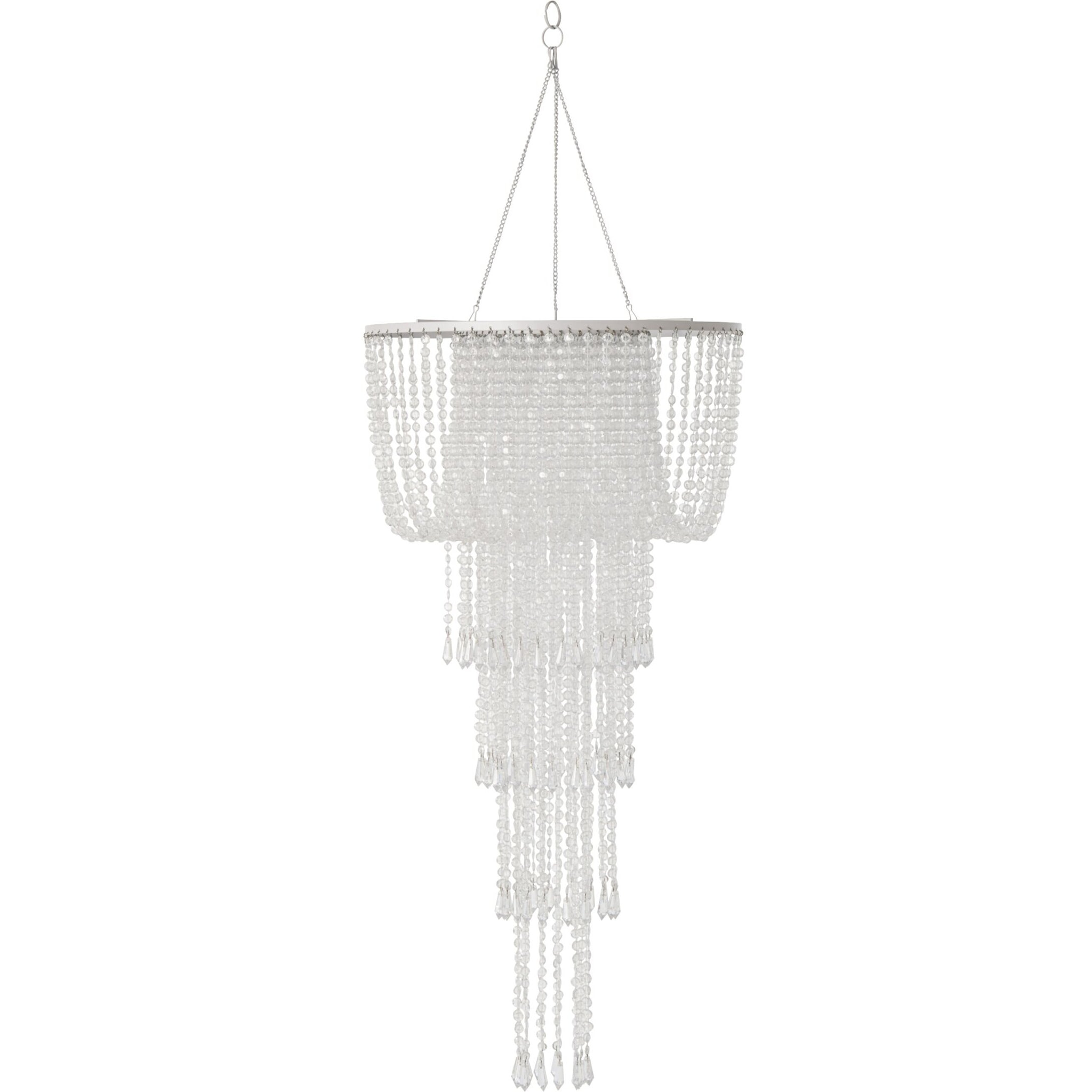 J-Line abat-jour chandelier perles - transparent - small