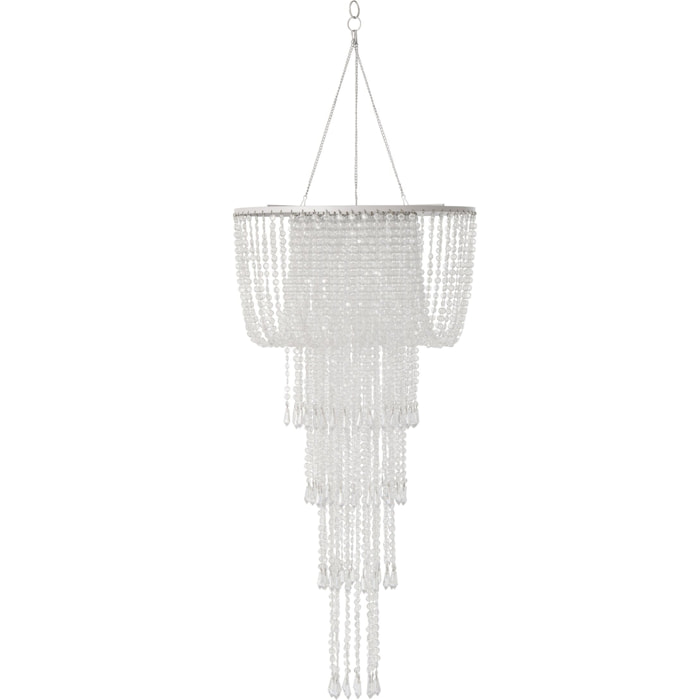 J-Line abat-jour chandelier perles - transparent - small