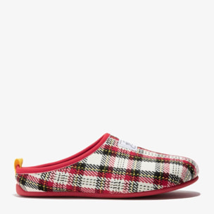 Zapatillas de Casa Mercredy Slipper Tartan Rojo / Blanco D.Franklin