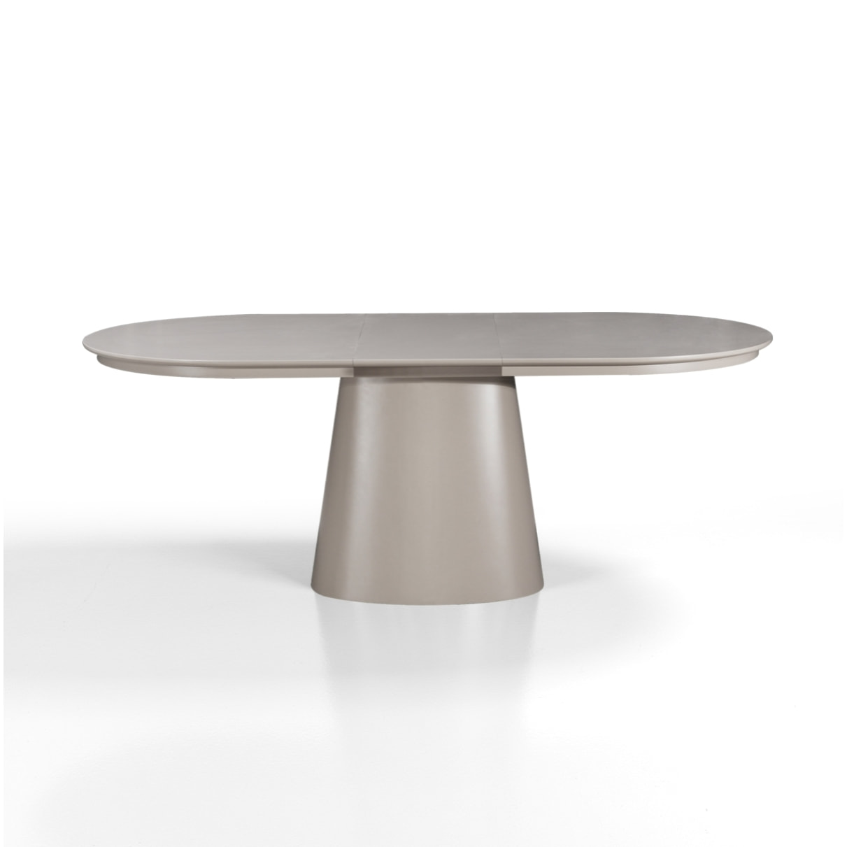 Table à manger extensible Tomasucci RAUMA, en MDF, taupe, 160/200/240 × 100 × 75,5 cm