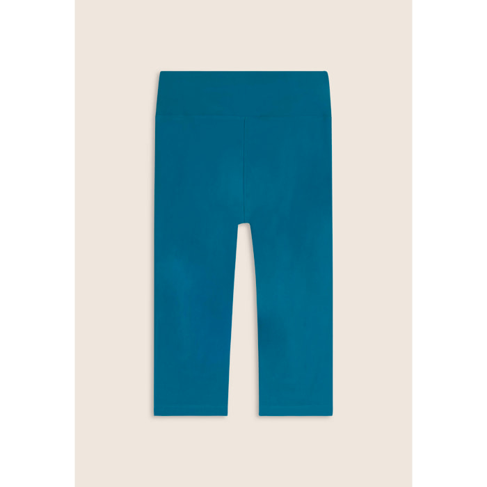 Leggings corsaro vita alta in tessuto tecnico elasticizzato