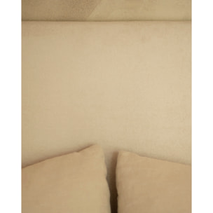 Cabecero tapizado en color blanco roto de varias medidas