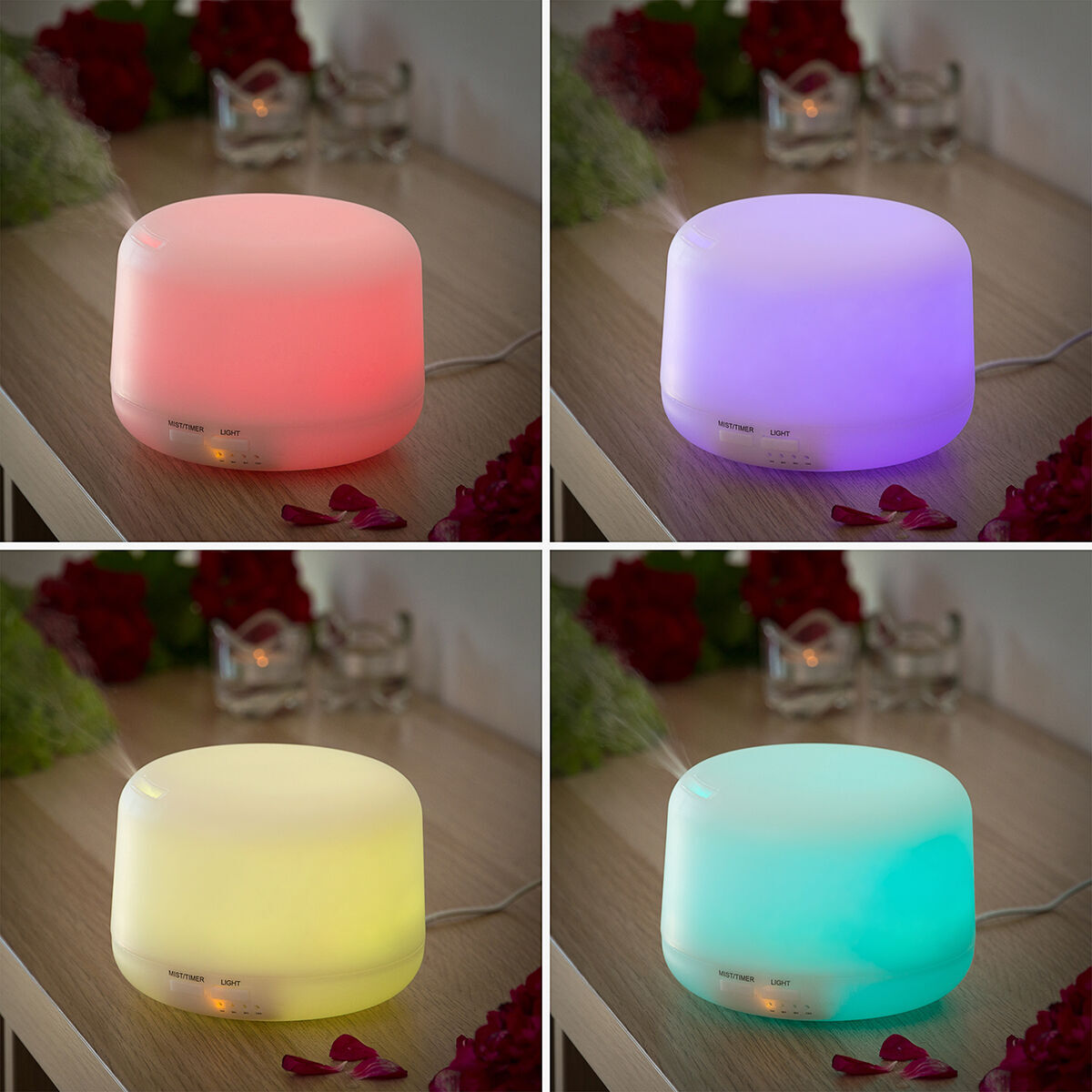 Humidificador Difusor de Aromas con LED Multicolor Steloured InnovaGoods