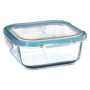 Boite "Clipeat" carré   rectangulaire grand modèle en verre