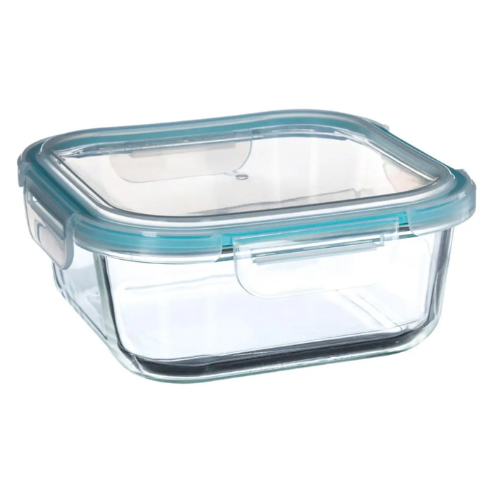 Boite "Clipeat" carré   rectangulaire grand modèle en verre