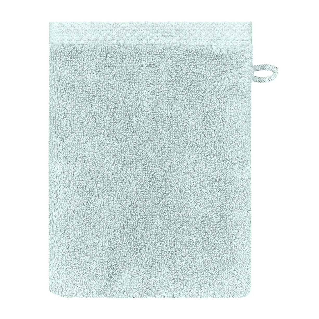 Gant de toilette pur coton 550 g/m² uni bleu Elea glacier