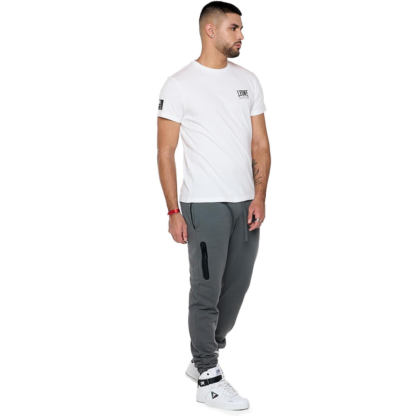 Camiseta de algodón de manga corta con parche "Selective".