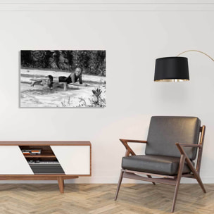 Tableau romy schneider et alain delon en 1968  Tableau alu Dibond