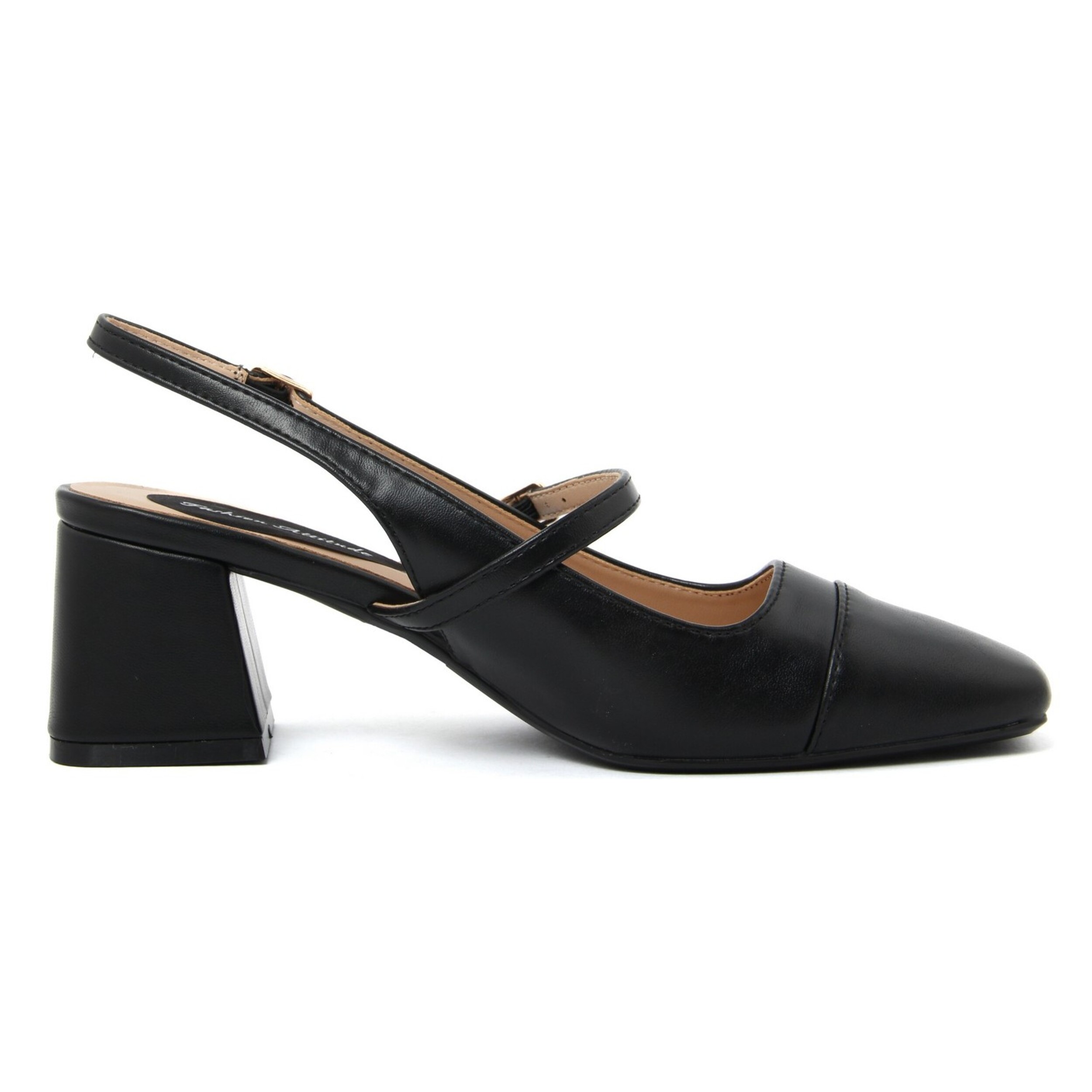 Slingback Donna colore Nero-Altezza tacco:7cm