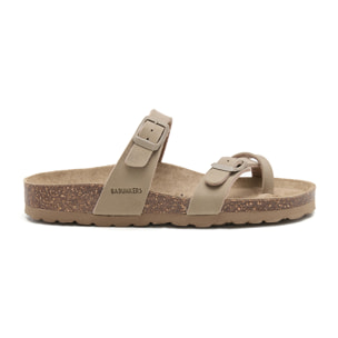 SANDALIA BABUNKERS MARRON
