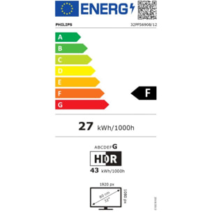 TV LED PHILIPS 32PFS6908 Ambilight