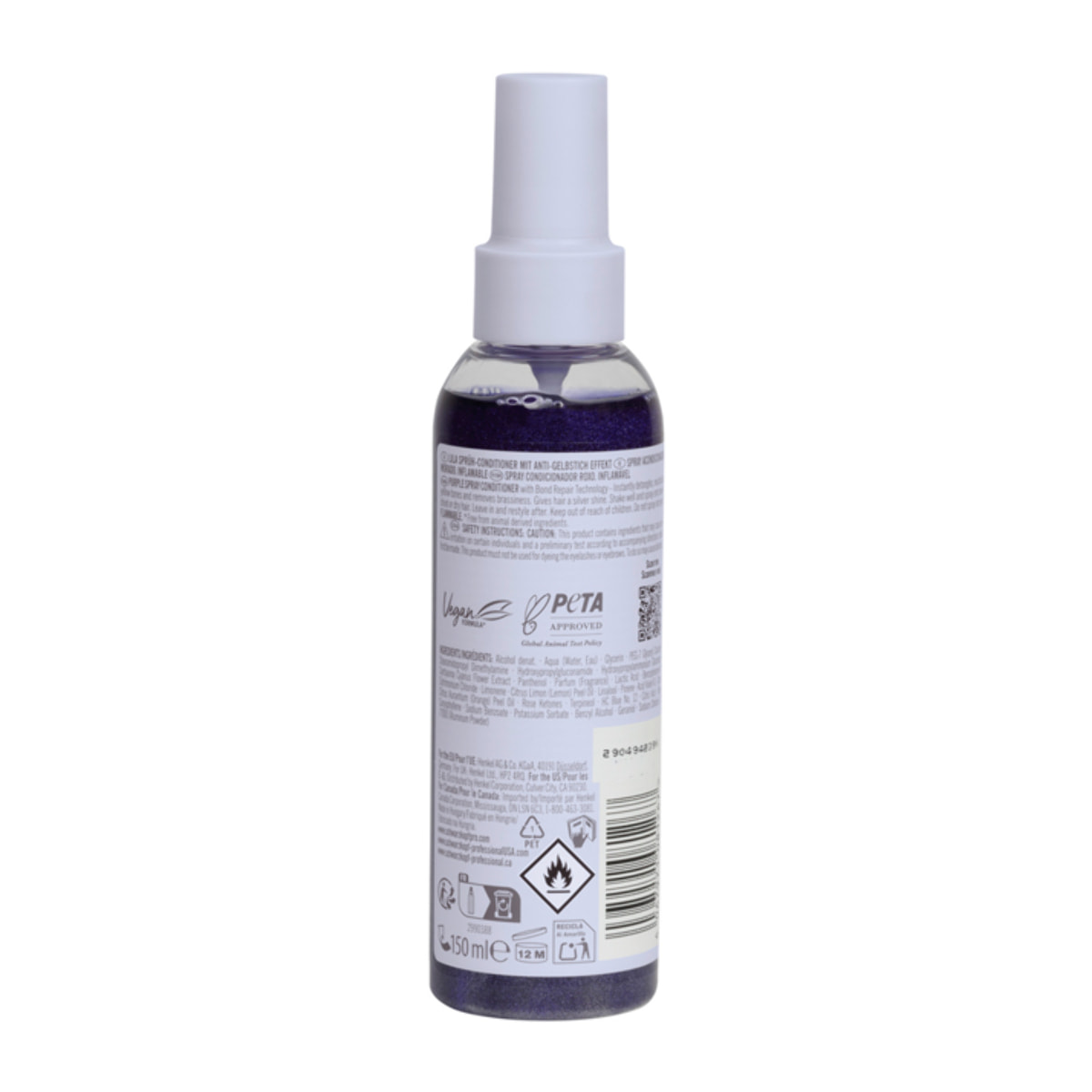 SCHWARZKOPF BlondMe Bond Repair Purple Spray Conditioner 150ml