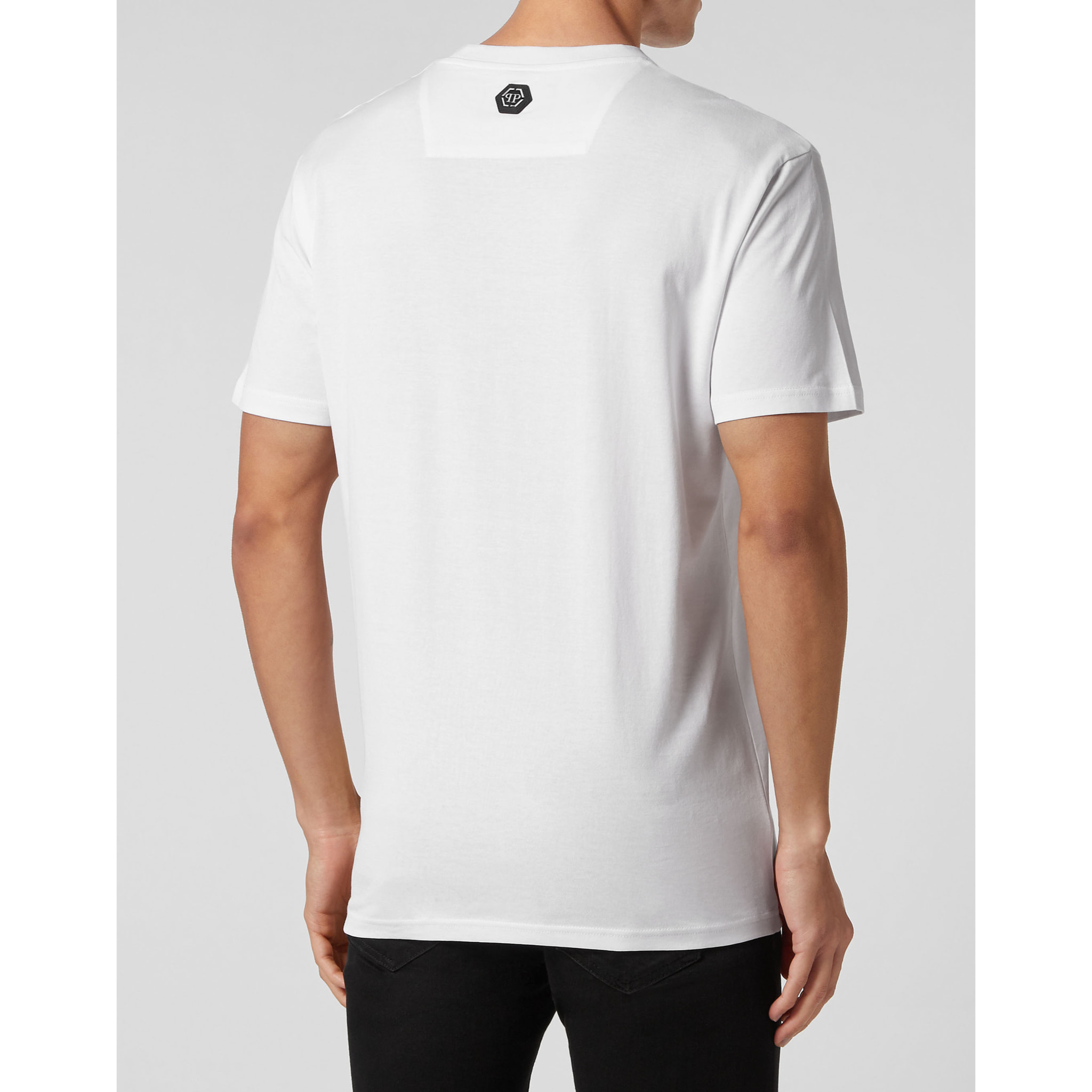 PHILIPP PLEIN Camiseta de cuello redondo y manga corta SKULL