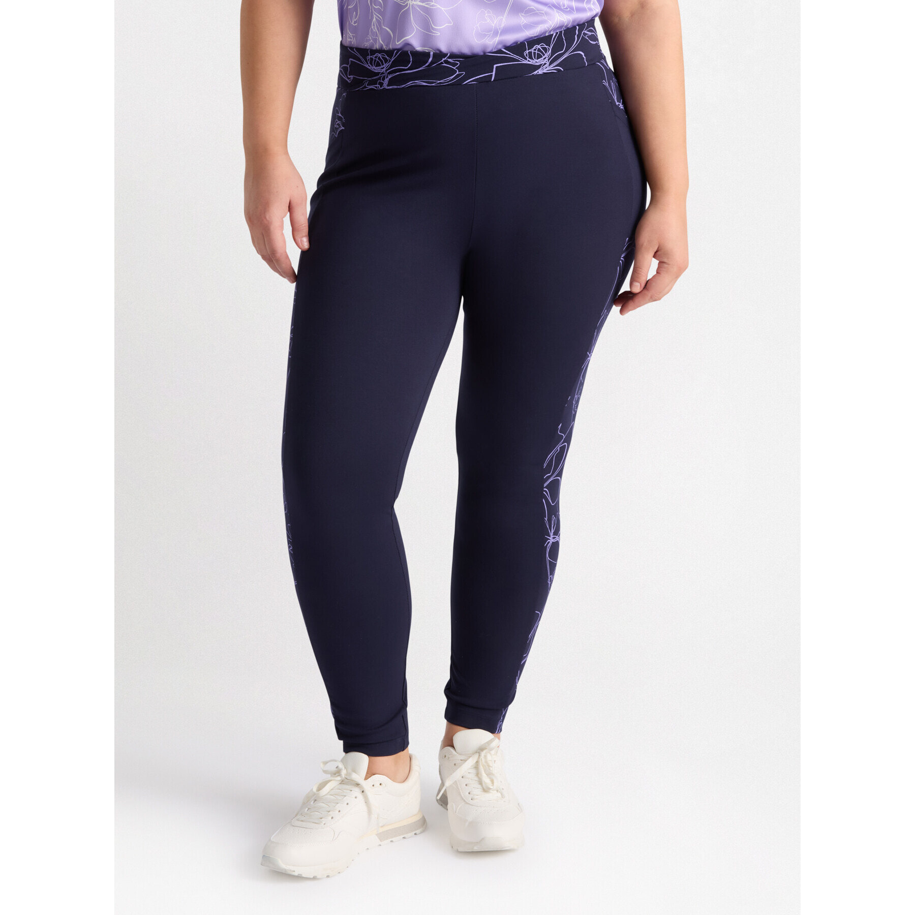 Fiorella Rubino - Leggings con viscosa LENZING™ ECOVERO™ - Azul