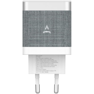 Chargeur secteur ADEQWAT USB-A et USB-C 45W
