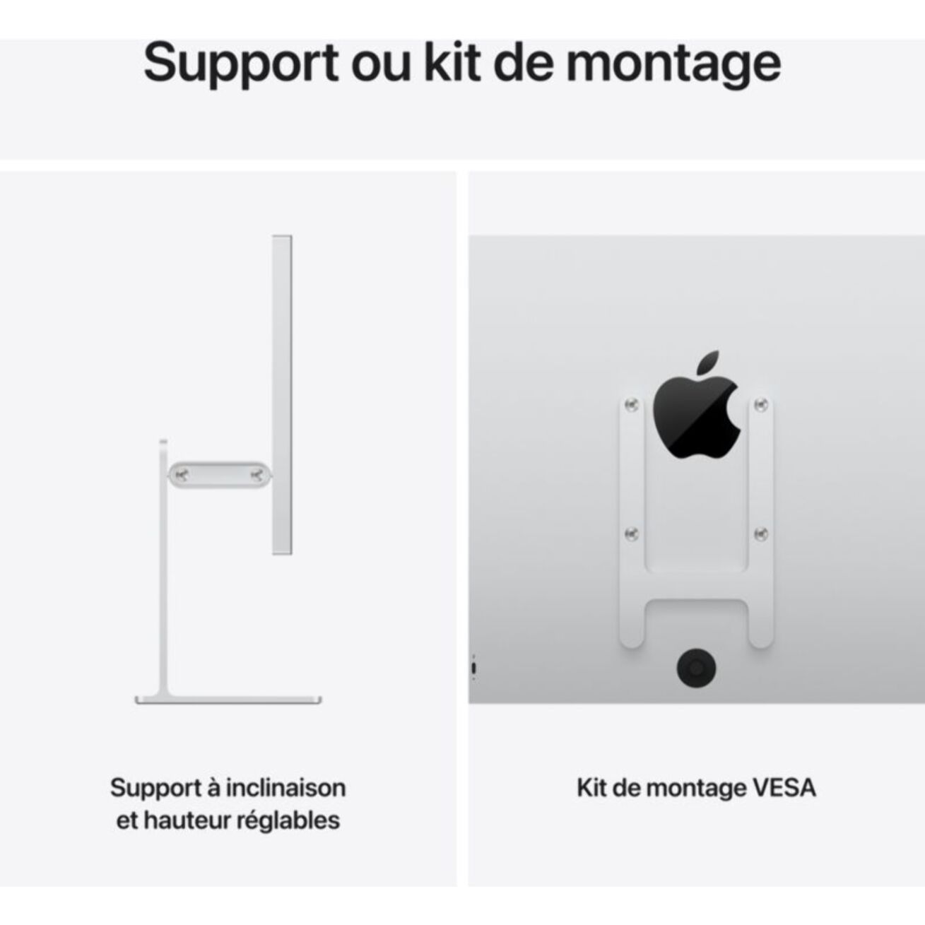 Ecran PC APPLE Studio Display XDR 27'' 5K Mini LED Verre Nano-texturé Pied inclinable