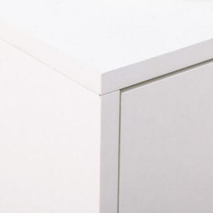 Meuble à chaussures 12 paires, armoire à chaussures étroite avec 2 tiroirs rabattables, 1 tiroir et étagères réglables, style moderne, pour couloir, entrée, 75 x 26 x 110 cm, blanc