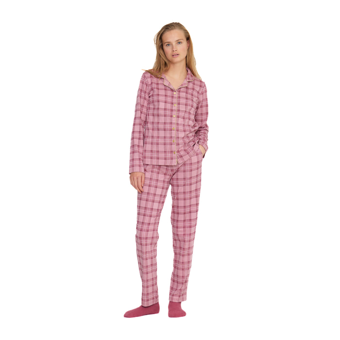 Pigiama donna lily in paris in caldo cotone a taglio uomo Noidinotte