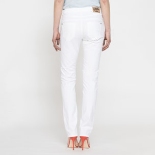 PANTALONE COLORATO IN POPELINE. Modello basic 752