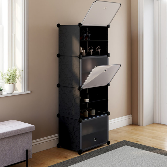 Meuble chaussures cube - 16 paires