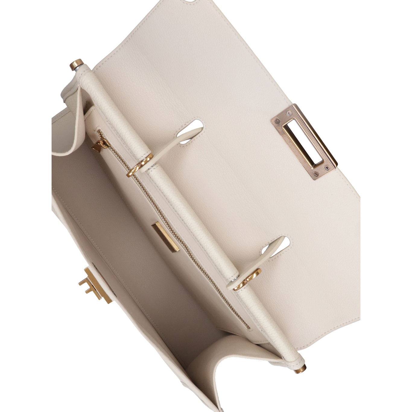 Borsa a mano da donna Made in Italy - Modello Zaffiro Lux - 100% pelle - 35.0 x 27.0 x 13.0 cm