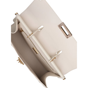 Borsa a mano da donna Made in Italy - Modello Zaffiro Lux - 100% pelle - 35.0 x 27.0 x 13.0 cm