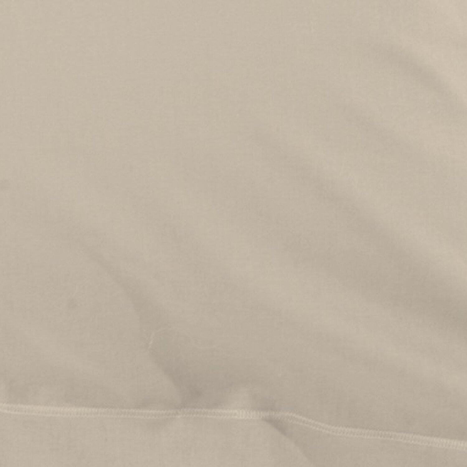 Taie d'oreiller 100% percale de coton unie - beige lin