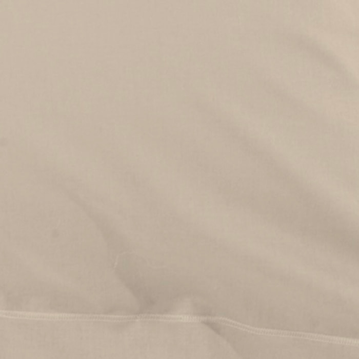Taie d'oreiller 100% percale de coton unie - beige lin
