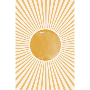 Tableau abstraite boho sun  Toile imprimée