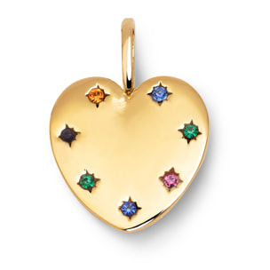 Charm Cœur Glam Plaqué Or