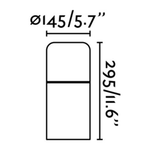 MUGA 295 Lampada sopra muro grigio scuro